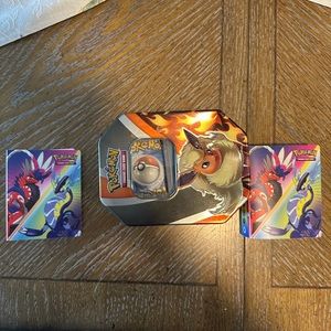 Bundle of 200 of different pokemon cards,2 small binders with 2 sided 30 sleeves